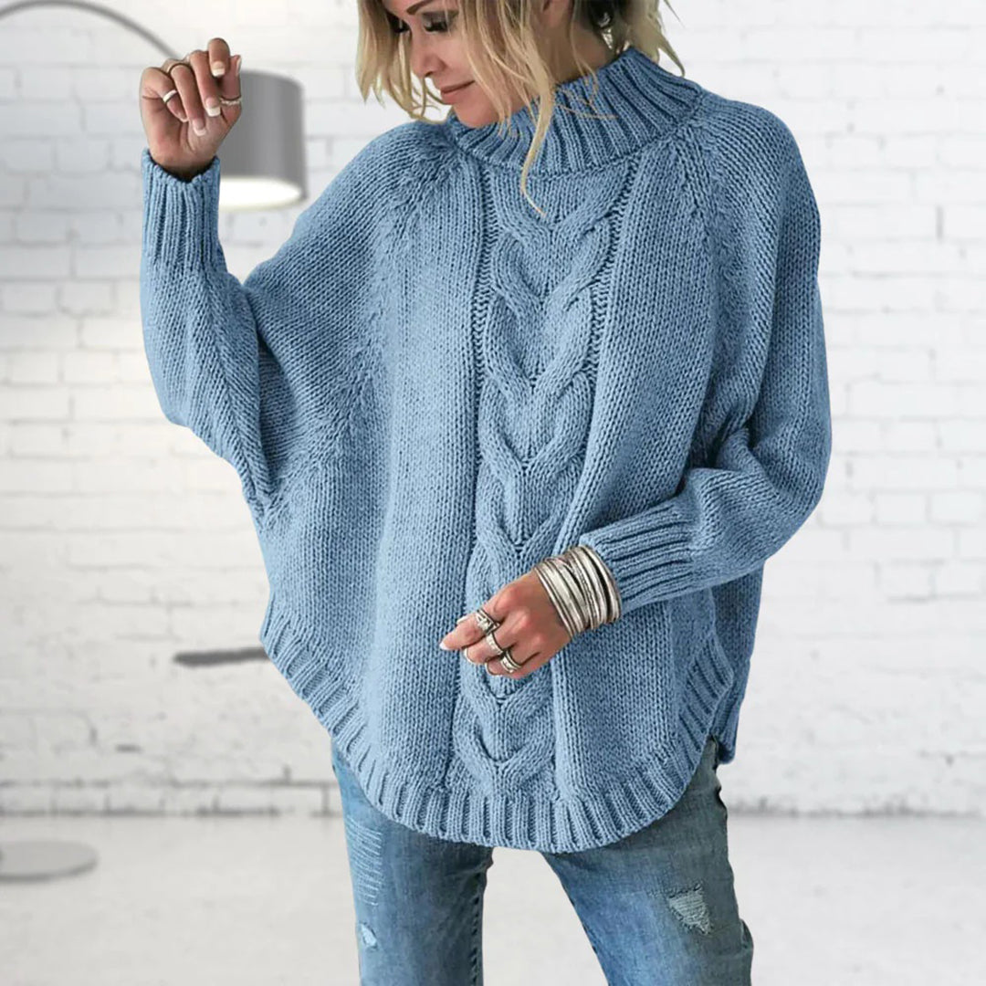 VERICA - Long chunky knit sweater for women