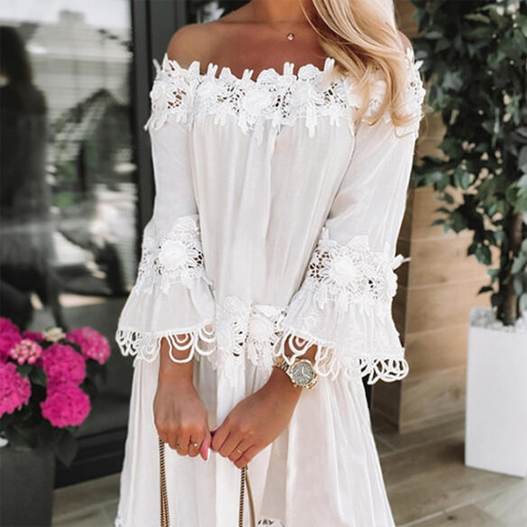 DOROTA - Stylish off shoulder dress