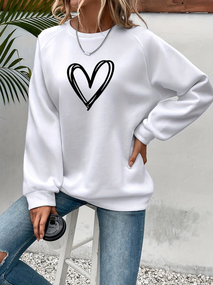 Yara - Sweatshirt met hartprint