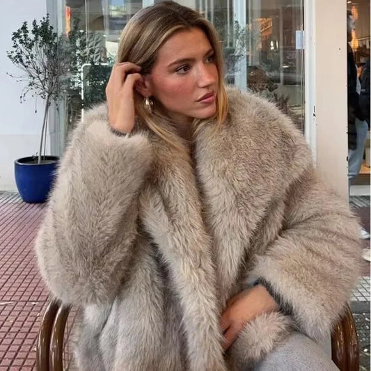 Monica - Stylish Fur Coat