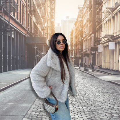 Monica - Stylish Fur Coat