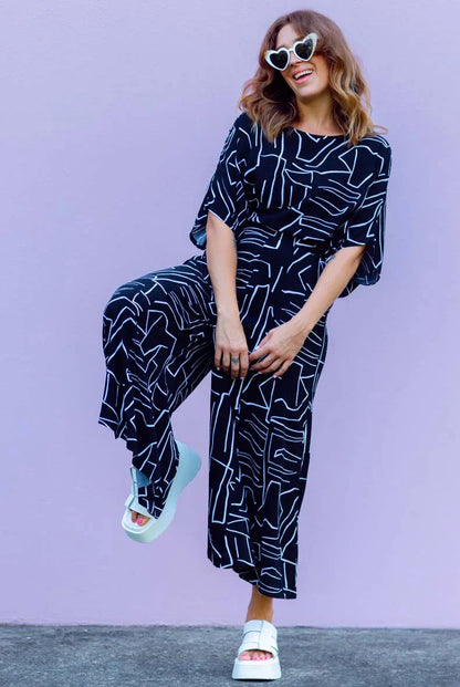 Jumpeze™ | Zwart Femme Jumpsuits