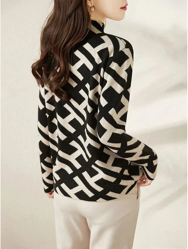 Denise | Geometric pattern sweater 