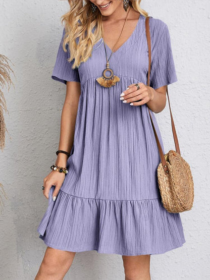 Clarissa™ V-Neck Wide Dress | 50% Off Today Only