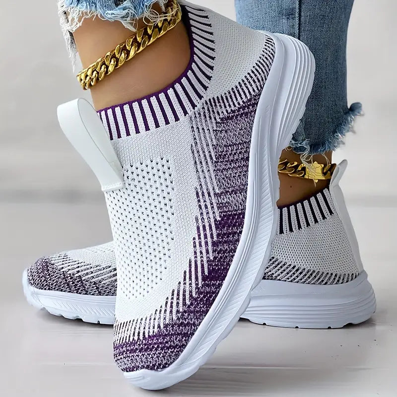 CLAIRE - Women's knitted casual sneakers